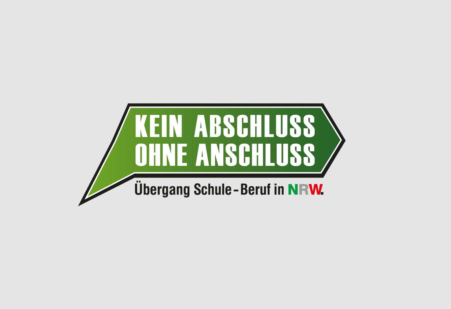 kein abschluss ohne anschluss grau