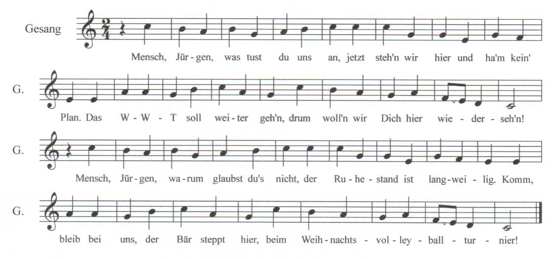 Abschiedczlied der Lehrer und Schüler