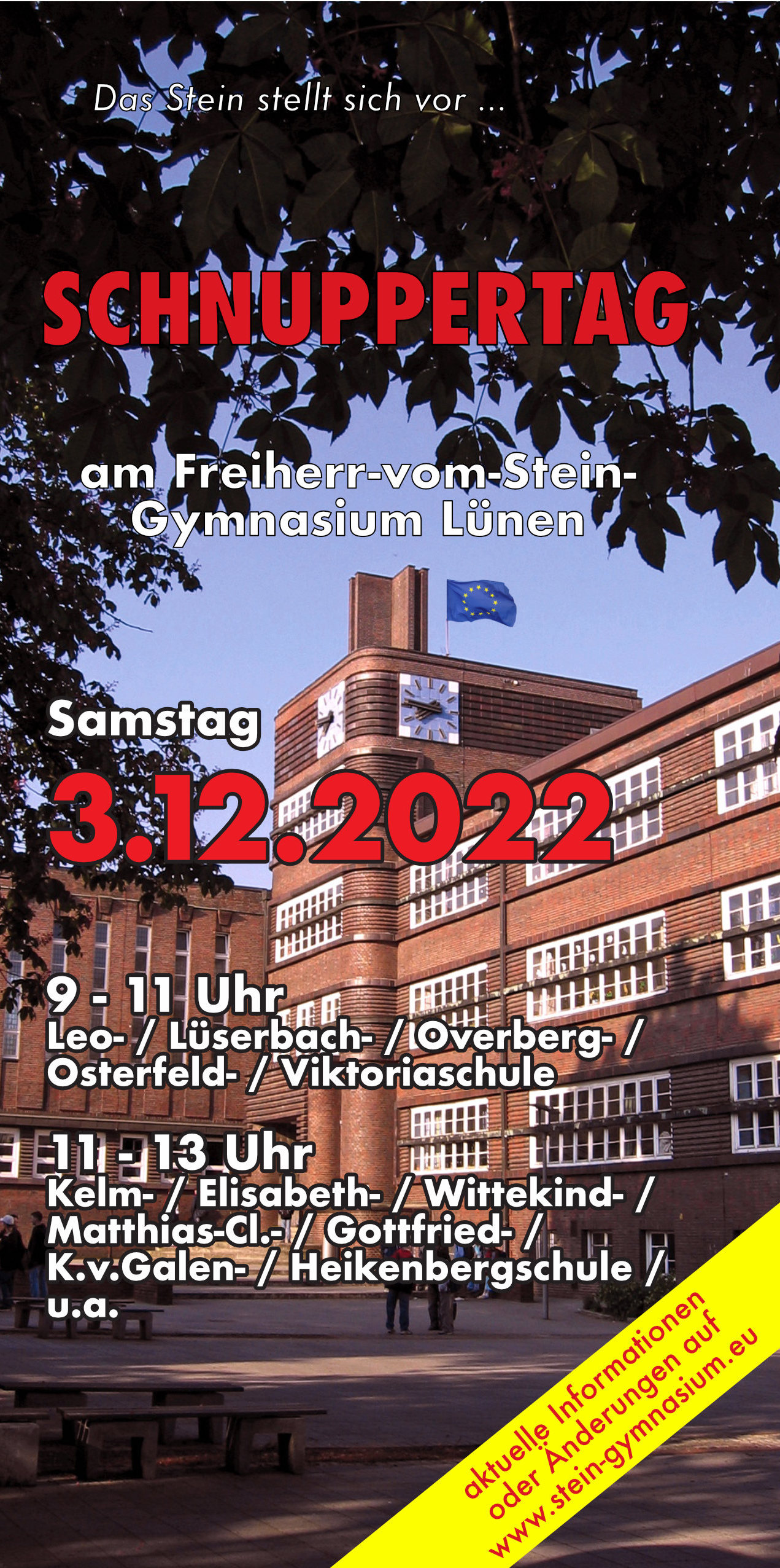Homepage Schnuppertag 2022