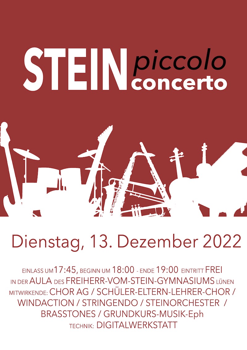 Steinkonzert Plakat 2022