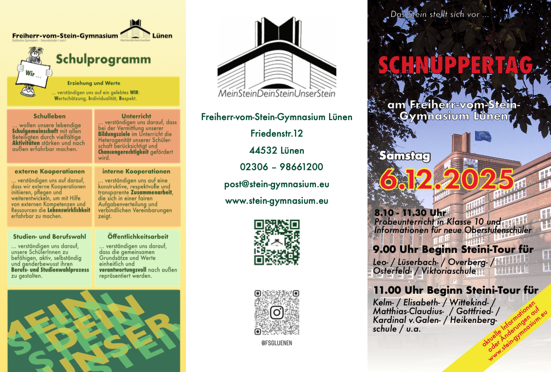 31   Infoflyer Schnuppertag 2025 6seitig   Vorderseite